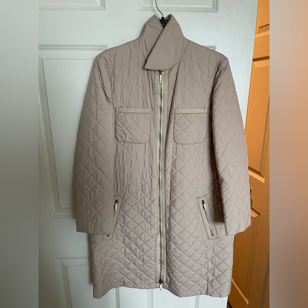 Salvatore Ferragamo Blush/Beige Quilted Jacket